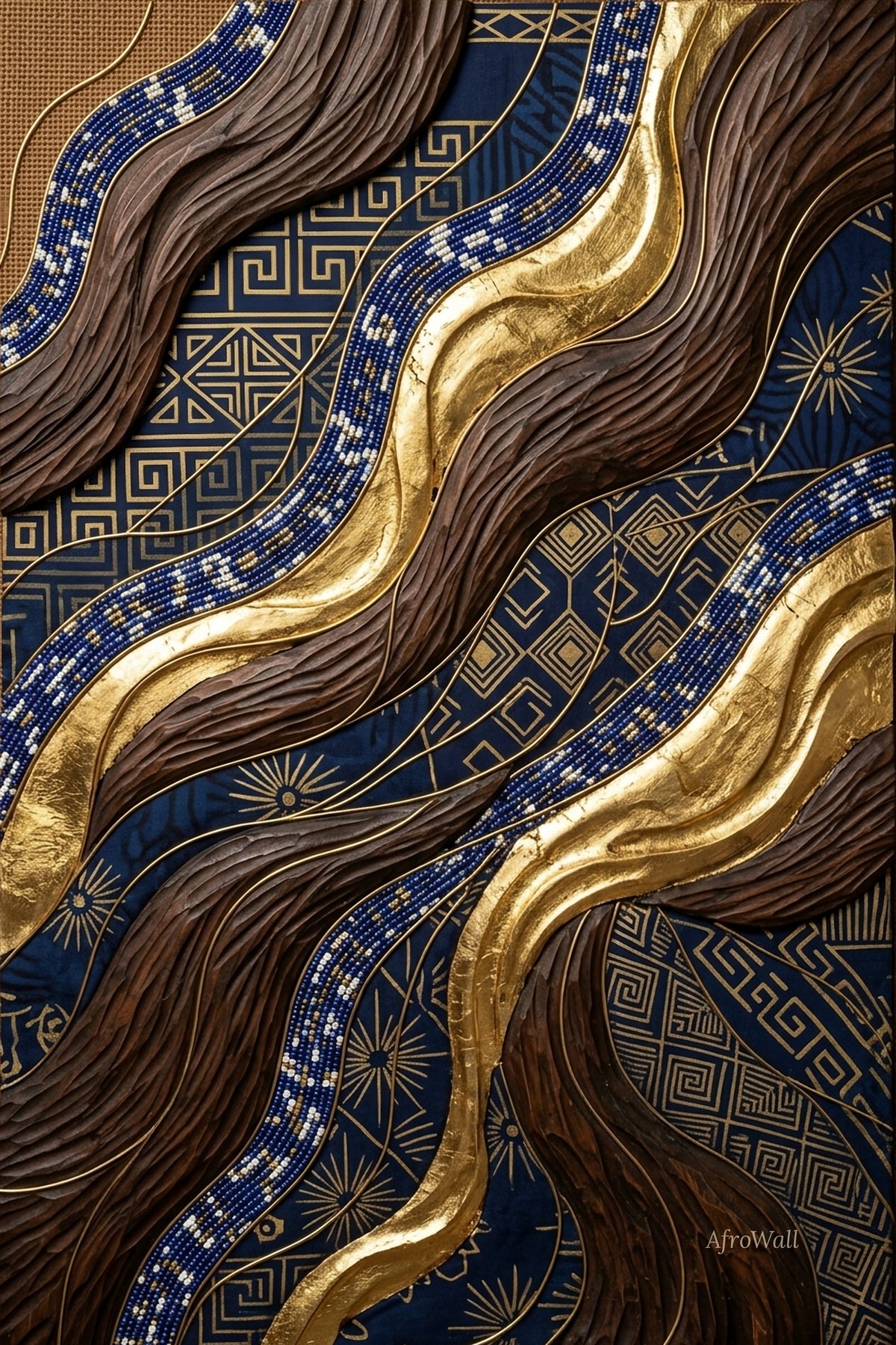 Triptyque Ubuntu · Ensemble – détail d'une toile
